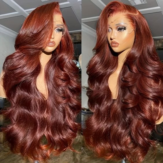 Lace Frontale 13x4 HD Lace Marron Roux Body Wave