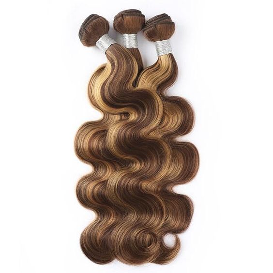 3 Paquets de Tissage + Closure Highlight Body Wave