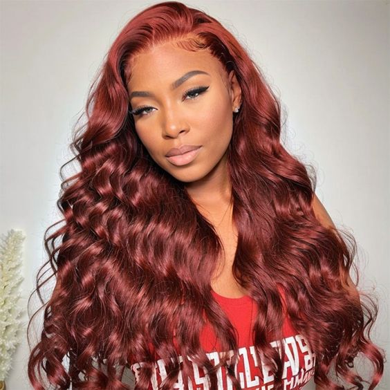Lace Frontale 13x4 HD Lace Marron Roux Body Wave