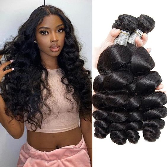 3 Paquets de Tissage Loose Wave