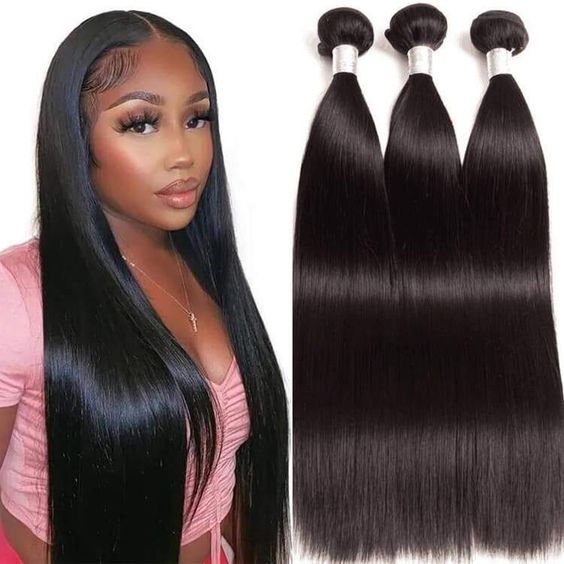 3 Paquets de Tissage Straight