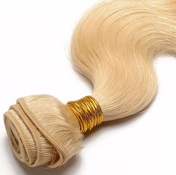 3 Paquets de Tissage Blond Platine Body Wave