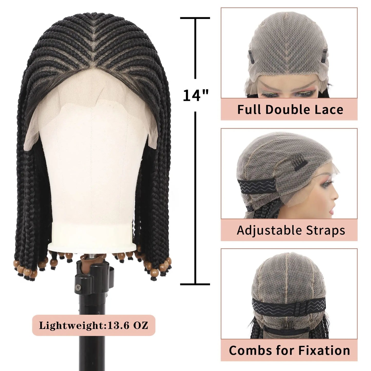 Perruque Braid Knotless