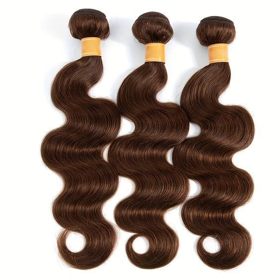 3 Paquets de Tissage Marron Body Wave