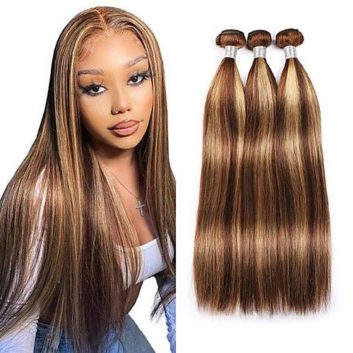 3 Paquets de Tissage Highlight Straight