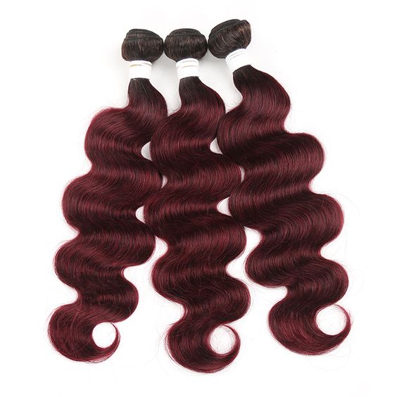 3 Paquets de Tissage Bordeaux Body Wave