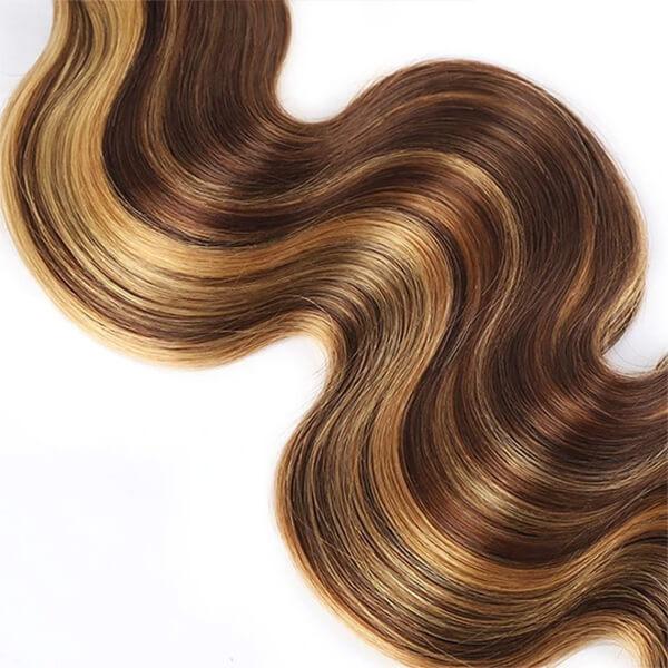 3 Paquets de Tissage + Closure Highlight Body Wave