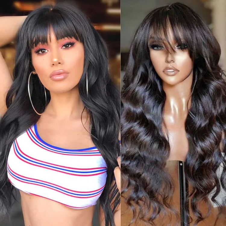 Perruque à Frange Body Wave