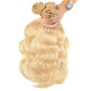 3 Paquets de Tissage Blond Platine Body Wave