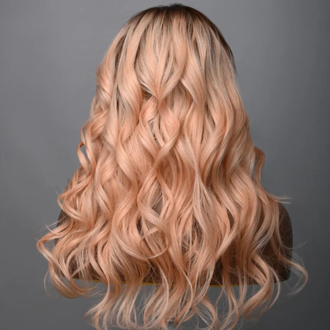 Glueless Wig 13x4 Peachy Blonde Body Wave Haute Qualité