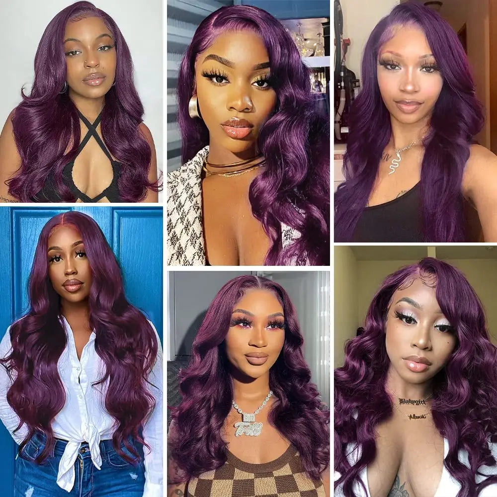 Lace Frontale 13x4 HD Lace Violet Body Wave
