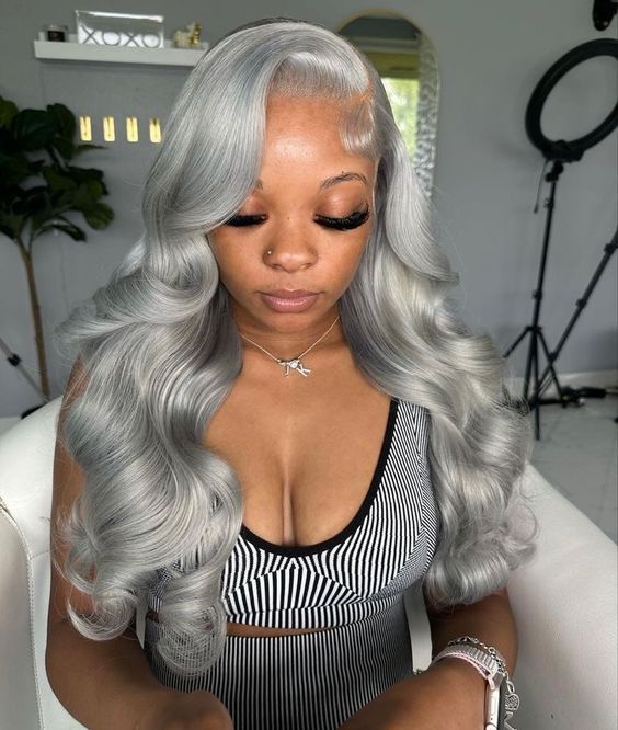 Lace Frontale 13x4 HD Lace Silver Body Wave