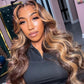 Lace Frontale 13x4 13x6 HD Lace Highlight Marron Body Wave