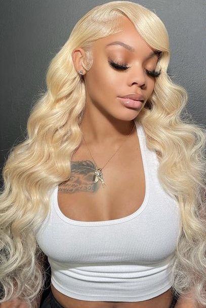 Lace Frontale 13x4 13x6 HD Lace Blond Platine Body Wave