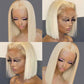 Bob Wig Lace Frontale 13x4 13x6 HD Lace Blond Straight